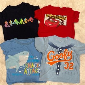 Four Disney T-shirts